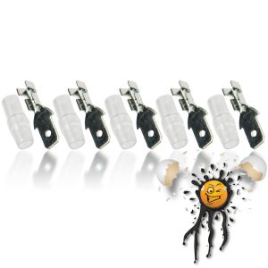 10 Teile / Items Quetsch Verbinder Stecker Male 4,8mm Bullet Set B