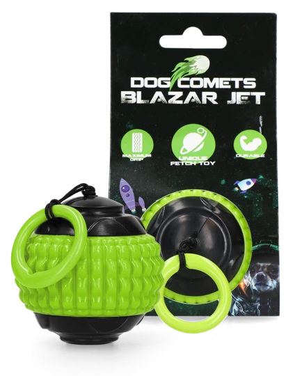 Dog Comets Blazar Jet, multifunktionaler Spielball aus langlebigem Kunststoff (orange)