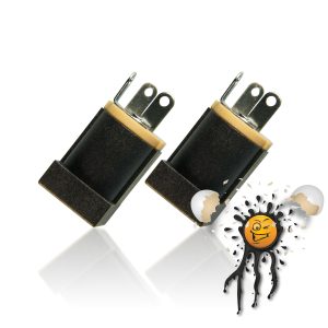 2 x vertikaler Hohlstecker Anschluß DC Buchse Barrel Jack 5,5×2,5