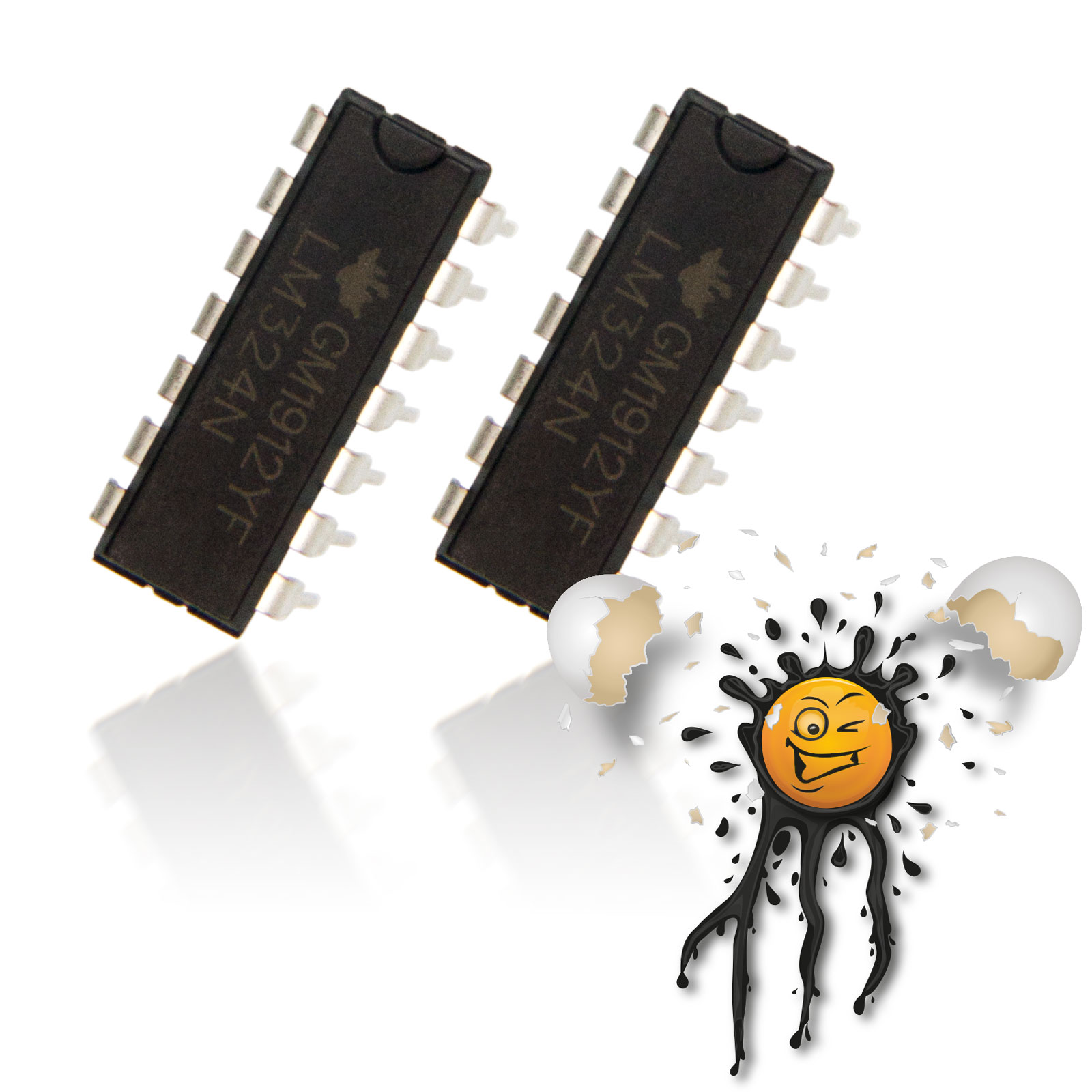 2 x LM324N 4 Kanal Operations – Verstärker quad 4CH operational amplifiers DIP14 IC 3-36V