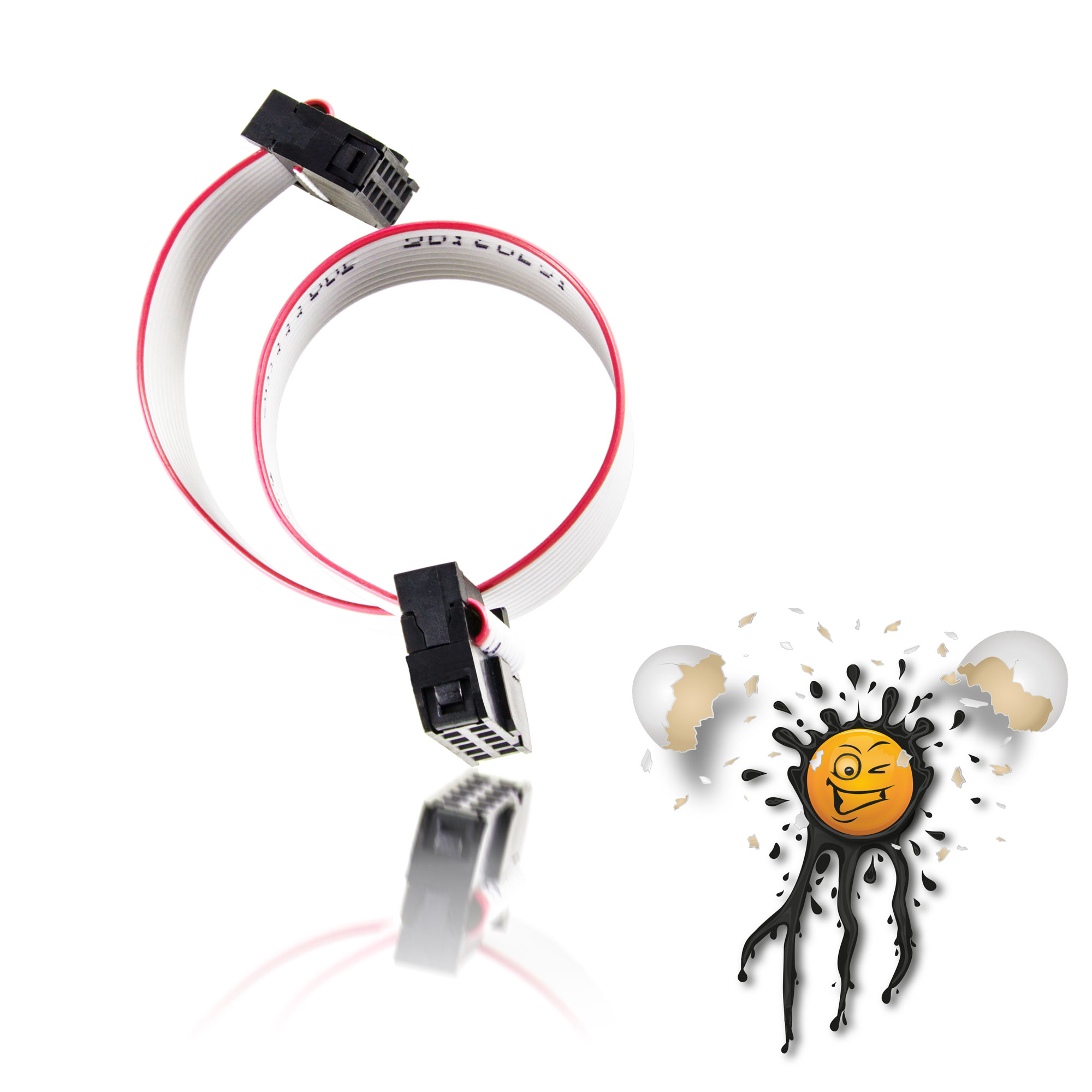 Flachbandkabel IDC mit Pfostenverbinder 10-polig 300mm – Bild 2