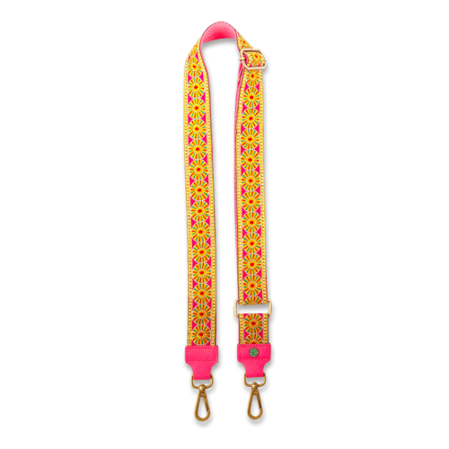 DWAM Taschengurt, Yellow Flower (antik-bronze Karabiner) – Bild 3